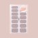 Manicure films, 14 pcs, with sparkles, beige color