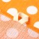 Towel 35x60cm peas, orange, waffle, 120 g/m, HL100%