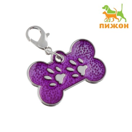 Tarry for engraving "Bone with paws" with a carbine, 3 x 1.5 cm, purple