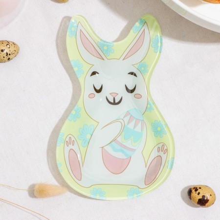 Glass Serving shares "Easter rabbit", 20 × 13.5 cm