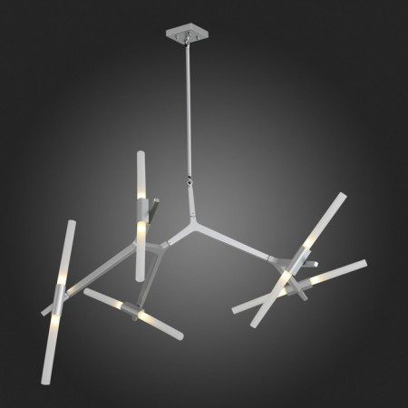 Ceiling Ceiling ST LUCE. SL947.102.10. Laconicita. 10x5 watts, G9, 4000k, 160x40x95 cm, silver color-7