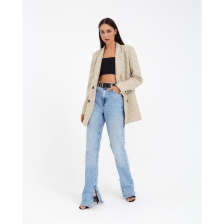 Jacket female double -breasted mist p. 46, beige-7