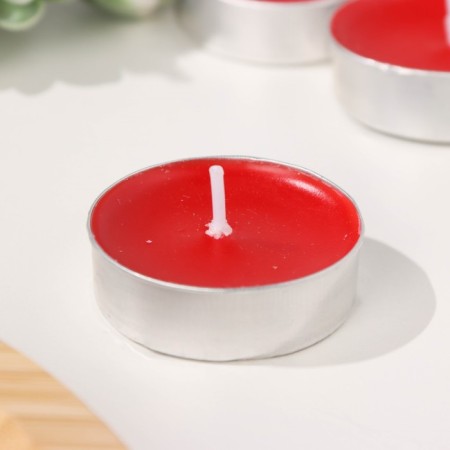 A set of tea candles flavored "velvet rose" in a gift box, 6 pcs-6