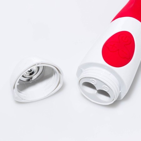 Vibrator, 12 modes with a clitoral stimulant, 22.8x6.5 cm, red-2