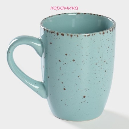 Mug ceramic shade "Marion", 340 ml, blue color-1