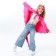Carnival set "Pink Dragon", cloak and mask