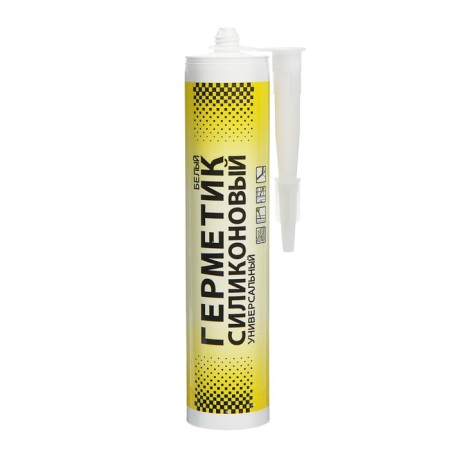 Silicone, universal, white sealant, 260 ml