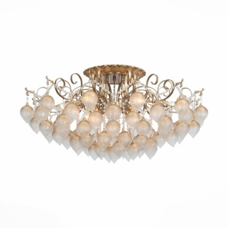 Ceiling Ceiling ST LUCE. SL659.302.09. Fruitti. 9x40 watts, E14, 85x85x20 cm, golden color