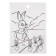Paper “Bunnies” stickers, with coloring on the back, 11 × 15.5 cm