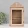 Klyuchnitsa for painting wood 6 hooks with glass "Key" 16x4.5x26 cm