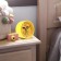 Clock - desktop an alarm clock "Good morning", discrete move, dial 8 cm, 9.5 x 9.5 cm, aa