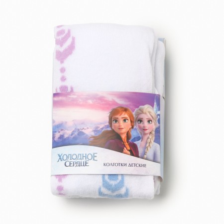 Pantyhose children's "Elsa", cold heart, height 92-98 cm, white color-3