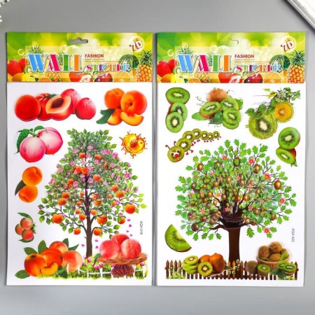 Plastic sticker multi -layer "crop" mix 44x25 cm-1
