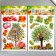 Plastic sticker multi -layer "crop" mix 44x25 cm