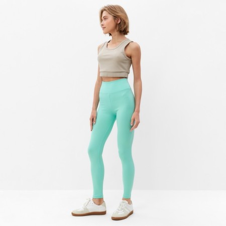 Leggings Sports Women's Minaku color light green, size 42-2