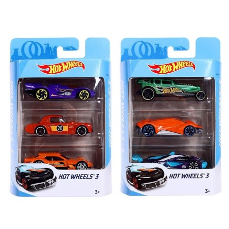 Набор машинок Hot Wheels, в наборе - 3 шт, МИКС-7