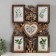 Photo frame Plastic in 5 photos 10x15 13x12 "Cash tree" Dark gold 45x35x2.5 cm