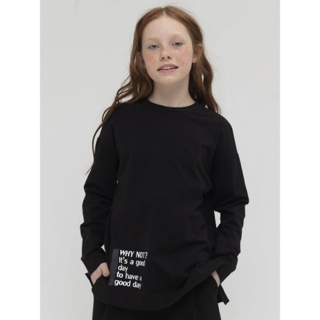 Jumper for girls, height 116 cm, black color-2