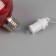 Christmas ball "Santa Claus" red, batteries, 1 LED, glow warm white