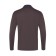 Polo male with long sleeve, brown color, size 46 (m)