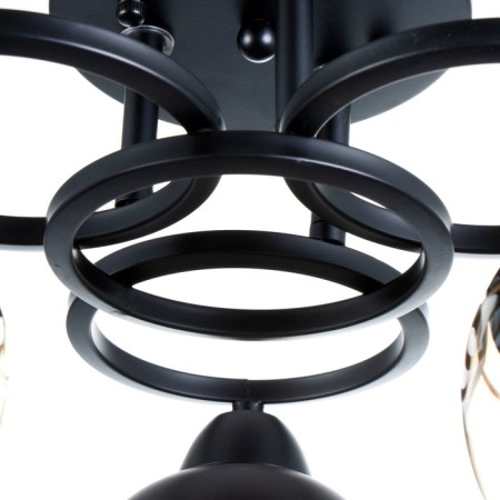 Iris chandelier 3he27 40w Black 42x42x23 cm Bayerlux-6
