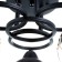 Iris chandelier 3he27 40w Black 42x42x23 cm Bayerlux
