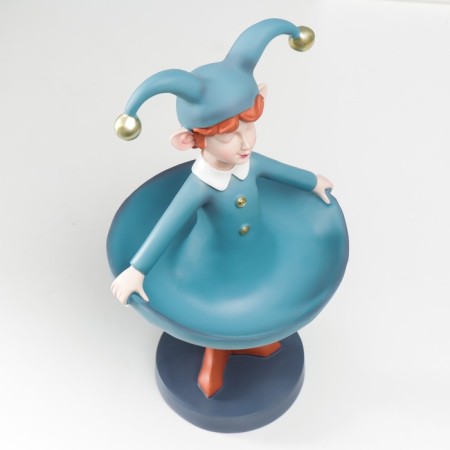 Souvenir Polystone stand "Baby in a costume costume" Blue 32x18.5x18.5 cm-4