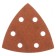 The triangle grinding bison 35583-120, perforated, P120, 93 x 93 x 93 mm, 5 pcs.