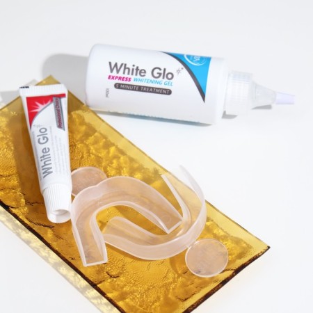 White Glo Express Flapping System: Gel, 100 ml + Toothpaste, 24 g + tooth lining, 2 pcs.-2
