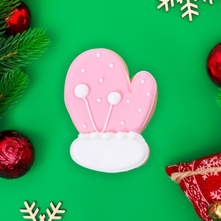 New Year. Vanilla cookies "Mitten" 35g (1 Cor = 16pcs)-2