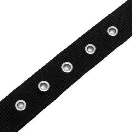 Two -layer collar with a swivel 55 x 2.5 cm, polyester, black-7