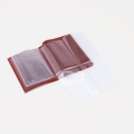 Cover for autoDocations and passports, red color-2