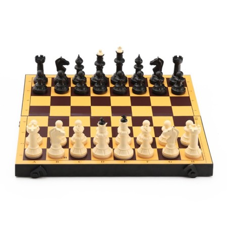 Handing chess 30 x 30 cm, plastic board and figures, King H-7.5 cm, pawn H-4.2 cm-1