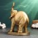 Figure "Elephant on the stand" 24x23x12cm, bronze