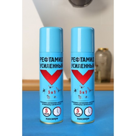 Aerosol repellent from insects "Refamide" maximum, reinforced, 5 in 1, 150 ml set of 2