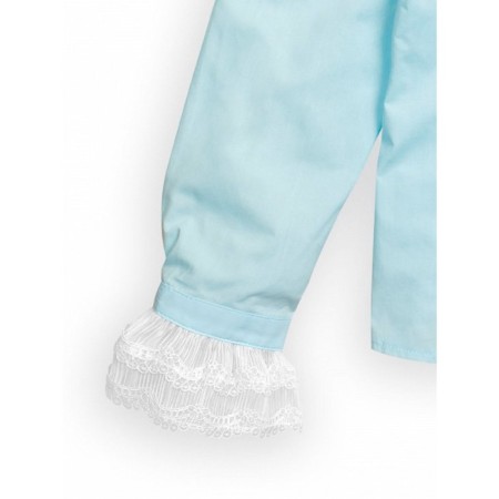 Blouse for girls, height 146 cm, blue color-3