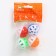 A set of 4 balls (ball diameter 4 cm) with a bell for cats, mixing mix