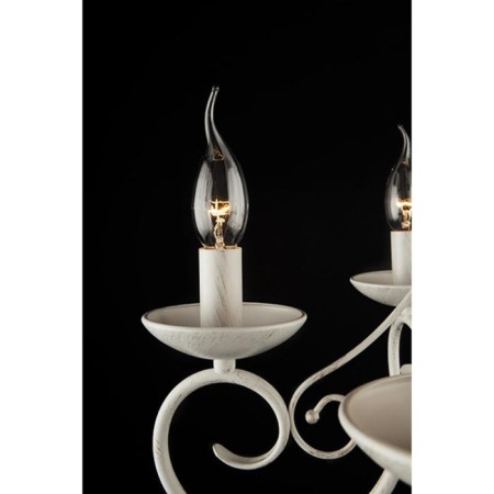 Provence chandelier, 5x40W E14, white color-5