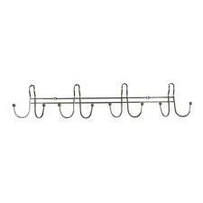 Axentia hanger with 8 hooks, chrome steel, 61x11.5x5 cm, weight up to 5 kg