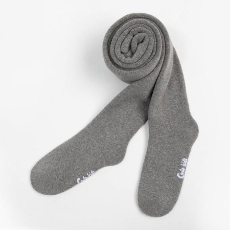 Pantyhose children's terry, gray color, height 116-122