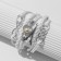 Bracelet Skin "Magic of Signs" Paris, 6 threads, white color, l = 20 cm