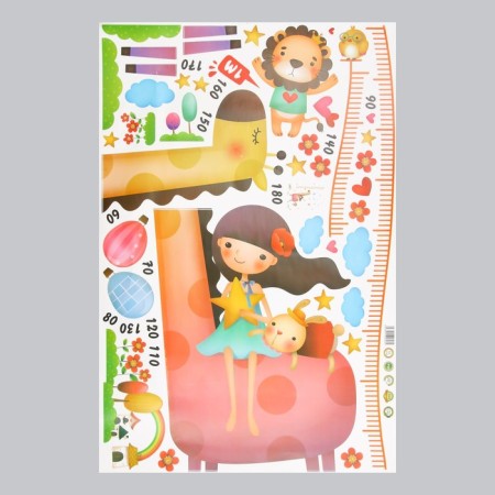 Sticker Plastic Interior Color Rostomer "Girl and Giraffe" 60x90-1