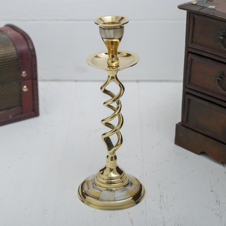 Climber "Virazhi" for 1 candle, brass 7.5x7.5x20.5 cm-1