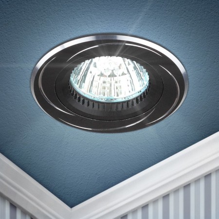 Lamp built -in era KL34, IP20, 50W, 80 mm, black/chrome color-1