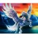 Diamond mosaic with partial filling "Flying Pegas" 50x60 cm, canvas, capacity