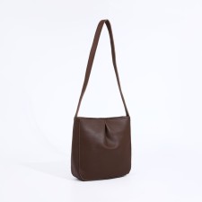 Cross-Bodi Bag on a zipper, brown color