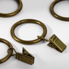 A ring for a cornice, with a clamp, d = 30/38 mm, 10 pcs, in a blister, bronze color