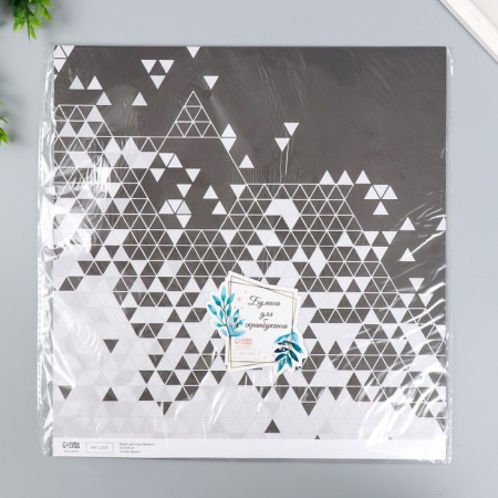 Scrapbooking paper bilateral "style" density 180 g 30.5x32 cm-4