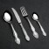 Set of cutlery "Troika", 24 items, decorative box, silver color