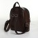 Women's backpack on lightning, brown color